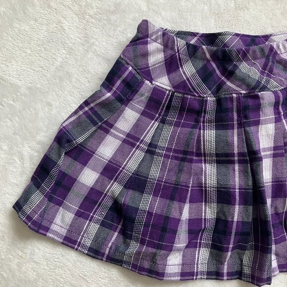 Garanimals Plaid Pleated Skort 18M | Purple Casual VGUC Toddler Skirt Shorts - Picture 12 of 14